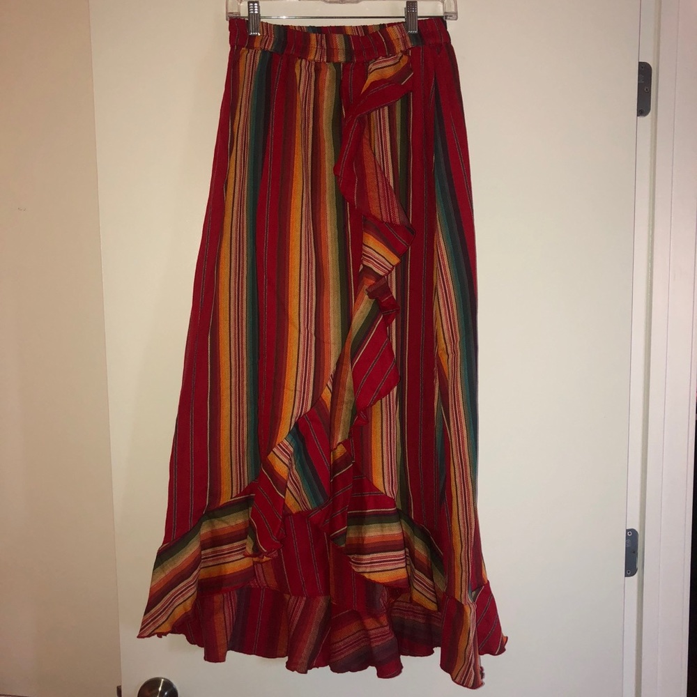 Fiesta ruffle maxi dress